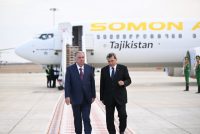 President Emomali Rahmon Arrives in Turkmenbashi for CIS and Central Asia–Azerbaijan Summits